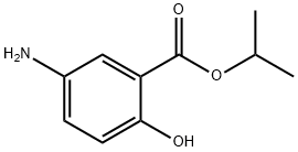 Benzoic acid, 5-amino-2-hydroxy-, 1-methylethyl ester Structure