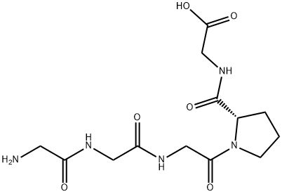 (S)-2-(1-(2-(2-(2-Aminoacetamido)acetamido)acetyl)pyrrolidine-2-carboxamido)acetic acid Structure