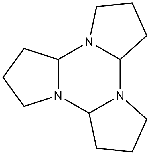 Tripyrrolo[1,2-a:1',2'-c:1'',2''-e][1,3,5]triazine, dodecahydro-, (4aR,8aR,12aR)-rel- (9CI) 구조식 이미지