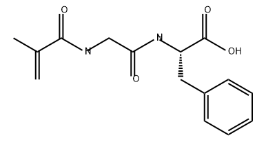 L-Phenylalanine, N-(2-methyl-1-oxo-2-propen-1-yl)glycyl- 구조식 이미지