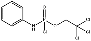 Phosphoramidochloridic acid, N-phenyl-, 2,2,2-trichloroethyl ester Structure