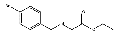 Glycine, N-[(4-bromophenyl)methyl]-, ethyl ester Structure