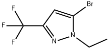 5-Bromo-1-ethyl-3-(trifluoromethyl)-1H-pyrazole Structure