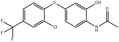 Acetamide, N-[4-[2-chloro-4-(trifluoromethyl)phenoxy]-2-hydroxyphenyl]- Structure