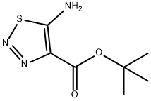 Tert-butyl 5-amino-1,2,3-thiadiazole-4-carboxylate 구조식 이미지