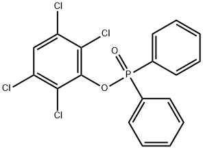 Phosphinic acid, diphenyl-, 2,3,5,6-tetrachlorophenyl ester (9CI) 구조식 이미지