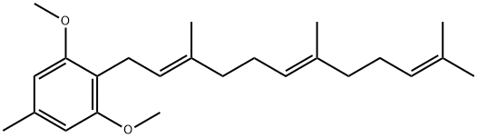 Benzene, 1,3-dimethoxy-5-methyl-2-[(2E,6E)-3,7,11-trimethyl-2,6,10-dodecatrien-1-yl]- 구조식 이미지