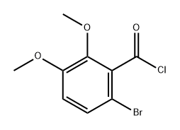 Benzoyl chloride, 6-bromo-2,3-dimethoxy- 구조식 이미지