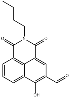 1H-Benz[de]isoquinoline-5-carboxaldehyde, 2-butyl-2,3-dihydro-6-hydroxy-1,3-dioxo- Structure