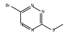 1,2,4,5-Tetrazine, 3-bromo-6-(methylthio)- Structure