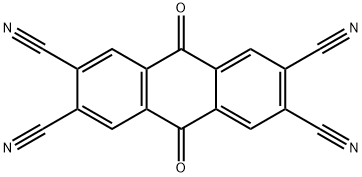 2,3,6,7-Anthracenetetracarbonitrile, 9,10-dihydro-9,10-dioxo- Structure