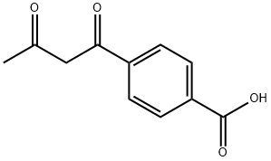 Benzoic acid, 4-(1,3-dioxobutyl)- Structure