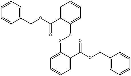 Benzoic acid, 2,2'-dithiobis-, bis(phenylmethyl) ester (9CI) Structure