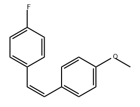 Benzene, 1-fluoro-4-[(1Z)-2-(4-methoxyphenyl)ethenyl]- Structure