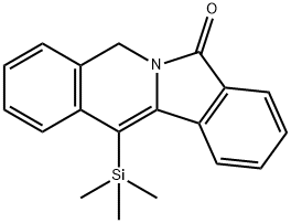 12-(Trimethylsilyl)isoindolo[2,1-b]isoquinolin-7(5H)-one 구조식 이미지