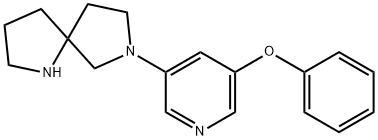 7-(5-Phenoxypyridin-3-yl)-1,7-diazaspiro[4.4]nonane 구조식 이미지