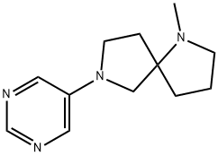 1-Methyl-7-(pyrimidin-5-yl)-1,7-diazaspiro[4.4]nonane 구조식 이미지