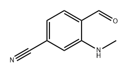 Benzonitrile, 4-formyl-3-(methylamino)- Structure