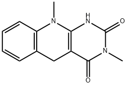 Pyrimido[4,5-b]quinoline-2,4(1H,3H)-dione, 5,10-dihydro-3,10-dimethyl- 구조식 이미지