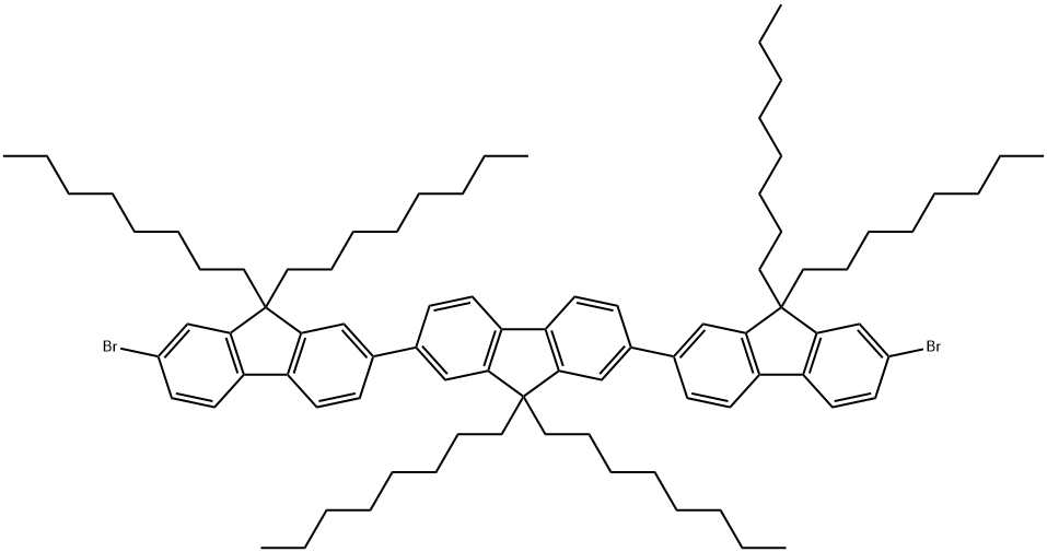 7,7''-Dibromo-9,9,9',9',9'',9''-hexaoctyl-9H,9'H,9''H-2,2':7',2''-terfluorene Structure