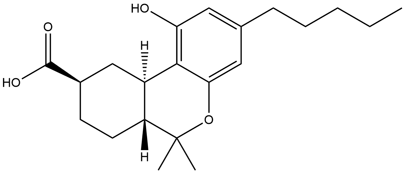 11-nor-9(R)-carboxy-Hexahydrocannabinol Structure