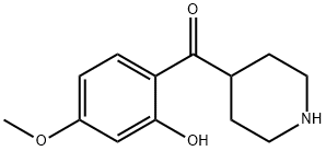 Methanone, (2-hydroxy-4-methoxyphenyl)-4-piperidinyl- Structure