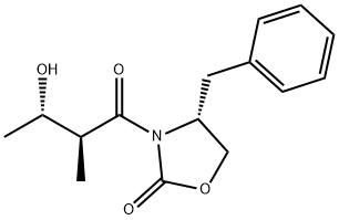 2-Oxazolidinone, 3-[(2S,3S)-3-hydroxy-2-methyl-1-oxobutyl]-4-(phenylmethyl)-, (4R)- Structure