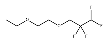 Propane, 3-(2-ethoxyethoxy)-1,1,2,2-tetrafluoro- Structure