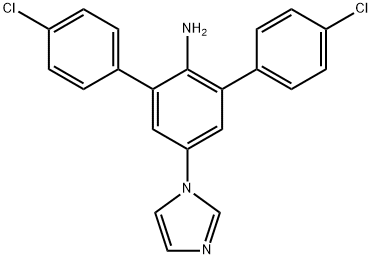 [1,1':3',1''-Terphenyl]-2'-amine, 4,4''-dichloro-5'-(1H-imidazol-1-yl)- (9CI) Structure