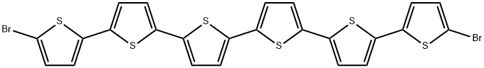 2,2':5',2'':5'',2''':5''',2'''':5'''',2'''''-Sexithiophene, 5,5'''''-dibromo- (9CI) 구조식 이미지