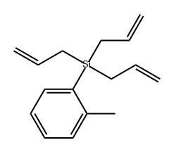 Benzene, 1-methyl-2-(tri-2-propen-1-ylsilyl)- Structure