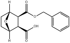 7-Oxabicyclo[2.2.1]heptane-2,3-dicarboxylic acid, 2-(phenylmethyl) ester, (1R,2S,3R,4S)- Structure