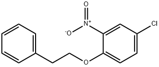 Benzene, 4-chloro-2-nitro-1-(2-phenylethoxy)- Structure