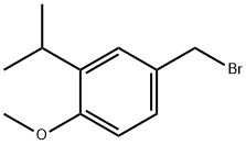 Benzene, 4-(bromomethyl)-1-methoxy-2-(1-methylethyl)- Structure