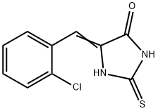 4-Imidazolidinone, 5-[(2-chlorophenyl)methylene]-2-thioxo- 구조식 이미지