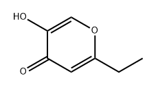 4H-Pyran-4-one, 2-ethyl-5-hydroxy- 구조식 이미지