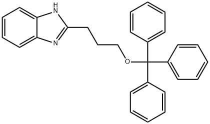 1H-Benzimidazole, 2-[3-(triphenylmethoxy)propyl]- Structure