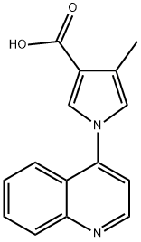 4-Methyl-1-(quinolin-4-yl)-1H-pyrrole-3-carboxylic acid Structure