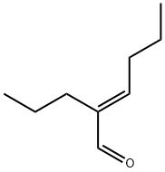 2-Hexenal, 2-propyl-, (2E)- Structure