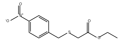 Acetic acid, 2-[[(4-nitrophenyl)methyl]thio]-, ethyl ester Structure