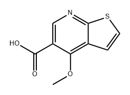 Thieno[2,3-b]pyridine-5-carboxylic acid, 4-methoxy- 구조식 이미지