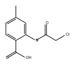 Benzoic acid, 2-[(2-chloroacetyl)amino]-4-methyl- Structure