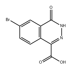 1-Phthalazinecarboxylic acid, 6-bromo-3,4-dihydro-4-oxo- Structure