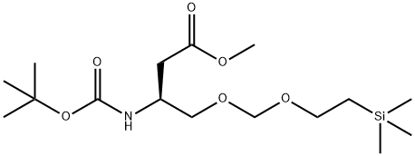 5,7-Dioxa-2-aza-10-silaundecanoic acid, 3-(2-methoxy-2-oxoethyl)-10,10-dimethyl-, 1,1-dimethylethyl ester, (3S)- Structure