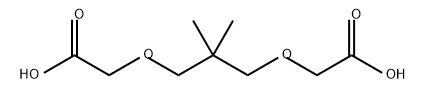 Acetic acid, 2,2'-[(2,2-dimethyl-1,3-propanediyl)bis(oxy)]bis- 구조식 이미지