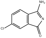 1H-Isoindol-1-one, 3-amino-6-chloro- Structure