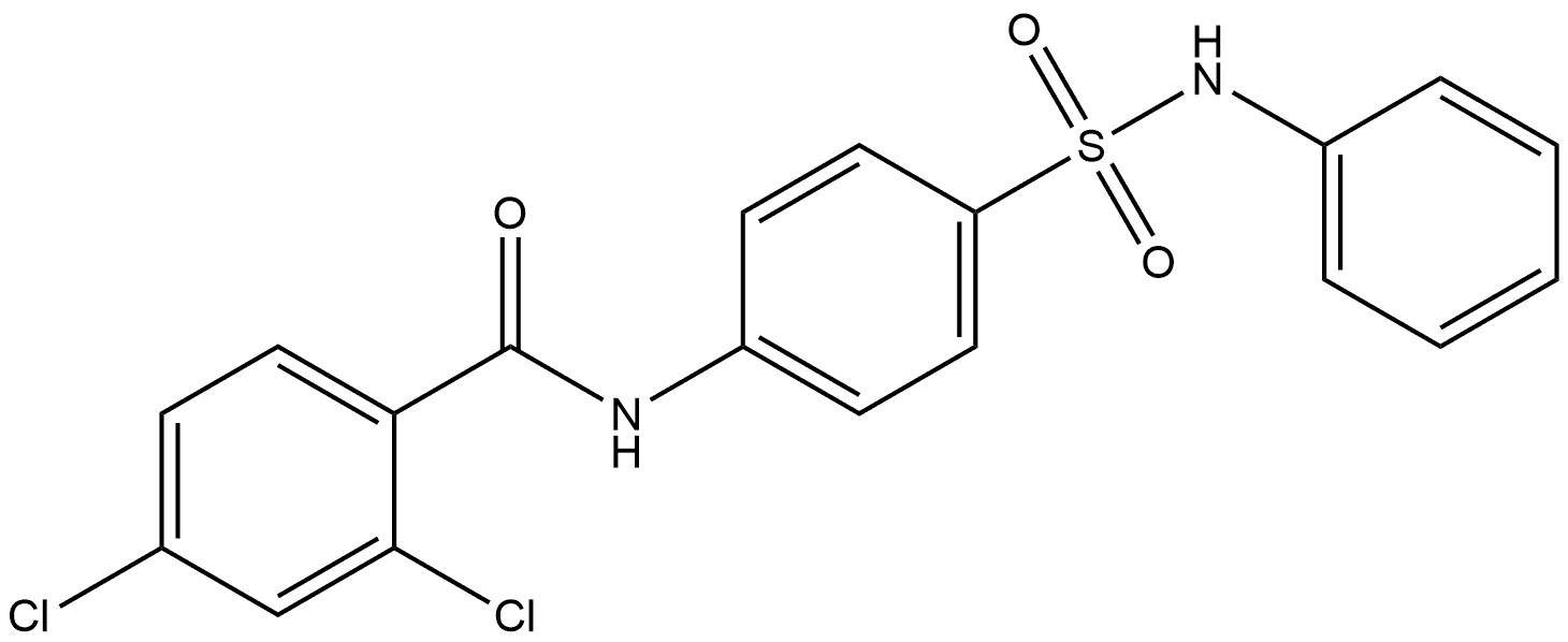 2,4-Dichloro-N-[4-[(phenylamino)sulfonyl]phenyl]benzamide Structure