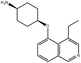 Cis-4-((4-ethylisoquinolin-5-yl)oxy)cyclohexanamine 구조식 이미지