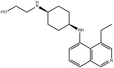 2-((Cis-4-((4-ethylisoquinolin-5-yl)amino)cyclohexyl)amino)ethanol Structure
