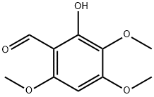 Benzaldehyde, 2-hydroxy-3,4,6-trimethoxy- 구조식 이미지